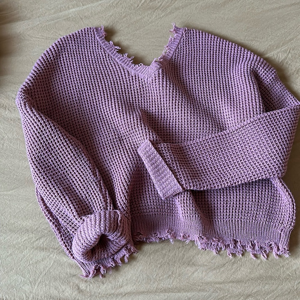 Two mid drift over sized sweaters bundle